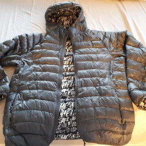UNIGLO Men Ultra Light Down Jacket, Size XL (special edition - graffiti)